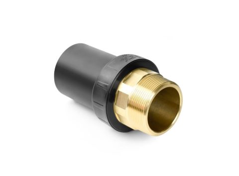 PEHD Преход с външна резба за челна заварка SDR11/PN16