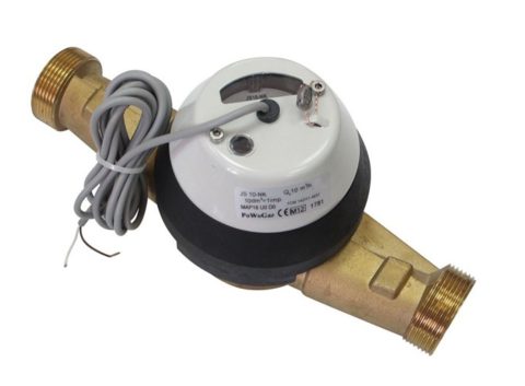Импулсен водомер сух за студена вода 1 1/2" DN40 QЗ 16м3/ч L300мм JS NKP Master+ PULSE