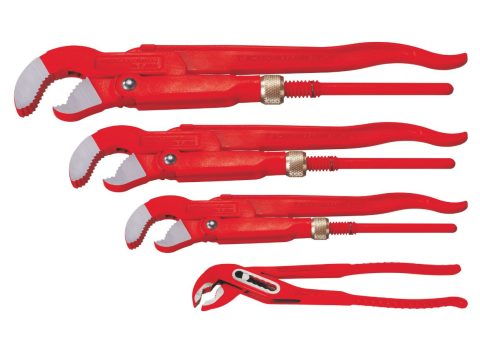 Комплект тръбни  ключове 1, 1 1/2, 2” + раздвижен ключ SP 10”