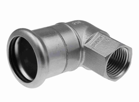 Прес коляно с вътрешна резба неръждаема стомана KAN THERM INOX