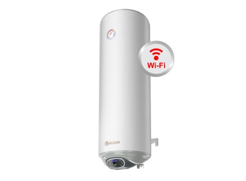 Бойлер ЕЛДОМ 80л 3KW емайлиран, малък диаметър, с интелигентно Wi-Fi електронно управление