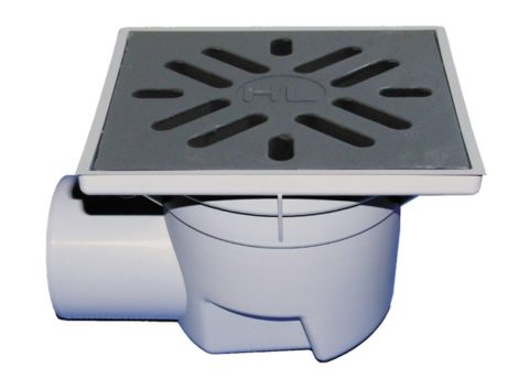 HL605 PERFEKT подов сифон странично оттичане ф110 с чугунена решетка