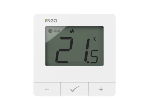 ENGO Термостат бял цифров Smart жичен със ZigBee комуникация захранване 230V вградено реле ON-OFF работи и с ETRV