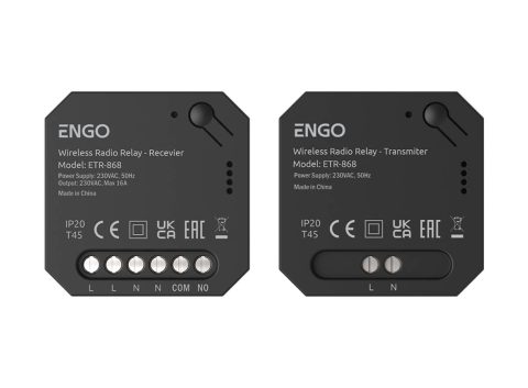 ENGO Комплект безжично реле EngoLink, радиовръзка 868 MHz, 230V
