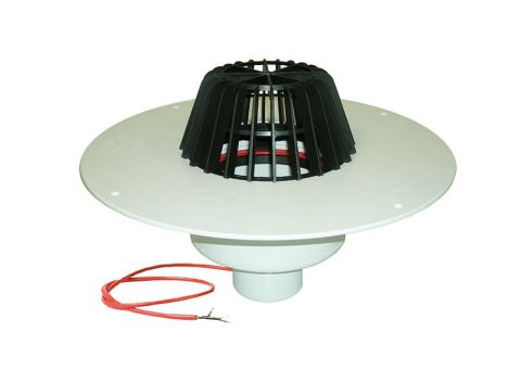 HL62.1P/1 Воронка ф110, долно оттичане, фланец с PVC-маншет, нагревател - саморегулиращ се (10-30W/220V)