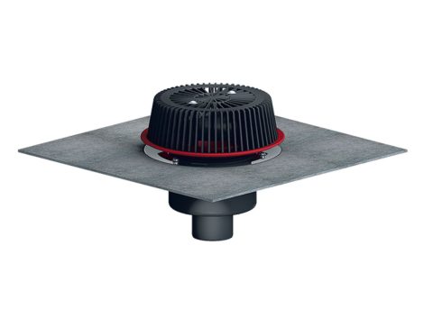 HL62.1Save/1 Аварийна воронка ф110 с ел. нагревател и преливен ръб, регулируем