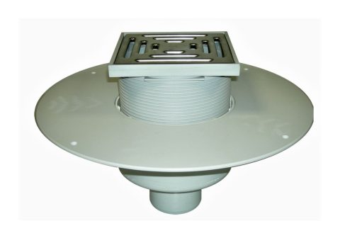 HL62BP/1 Воронка долно оттичане ф110 за обитаем покрив, фланец с PVC-маншет, с решетка 137х137мм