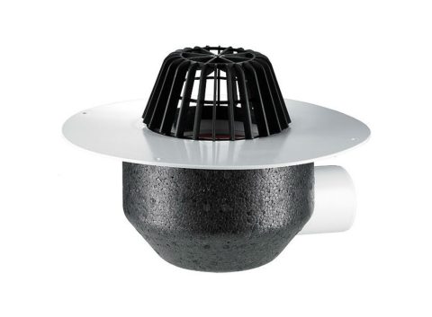 HL64P/1 Воронка странично оттичане ф110 с PVC фланец за мембрани от PVC