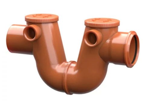 PVC Сифон U-образен с ревизия