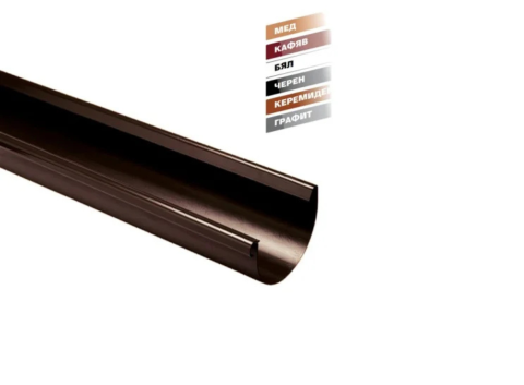 KANION PVC Улук 100мм х 65мм L=3000мм кафяв