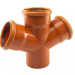 PVC Разклонител двоен 67° за канализация