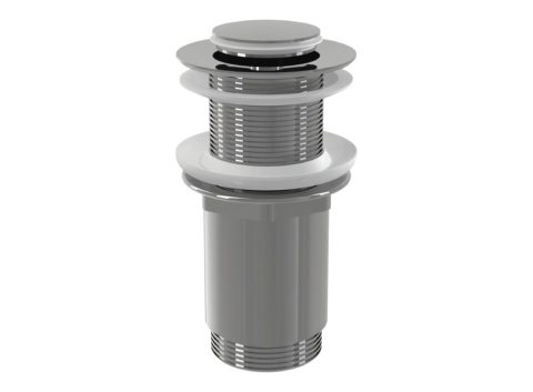 ALCA Витло за сифон месинг ниско CLICK-CLACK без преливник 11/4″ малък пуш хром A394