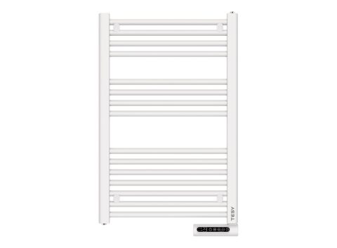 Tesy Електрическа лира за баня с LED дисплей и сензорни бутони 500W бяла