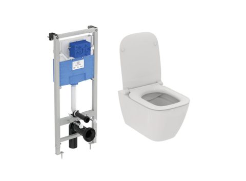 Ideal Standard ProSys 120M / i.life B Структура за вграждане с конзолна тоалетна чиния 540х355мм RimLS+ R051901
