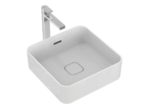 Ideal Standard Strada 2 Мивка за баня 400х400х180мм за монтаж върху мебел/плот с преливник T296301