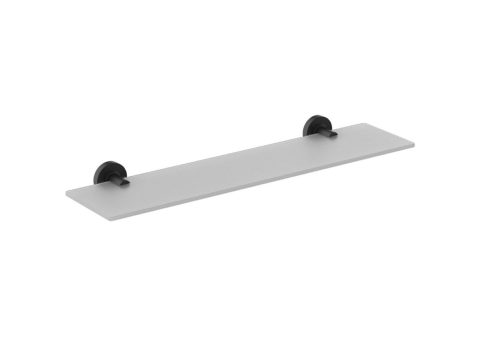 IDEAL STANDARD IOM Стъклена полица 520х120мм за баня черен мат/стъкло A9124XG