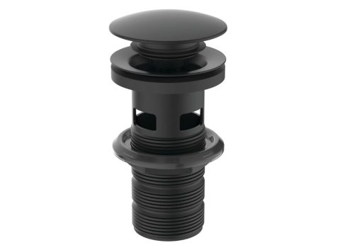 IDEAL STANDARD Витло за сифон за мивка с преливник ф63мм 11/4″ Click-Clack черен мат E1482XG