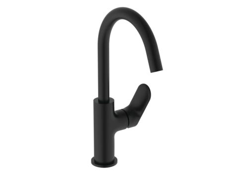 Ideal Standard Ceralife O Смесител за мивка H215 и Click-Clack изпразнител 11/4″ черен мат BE016XG