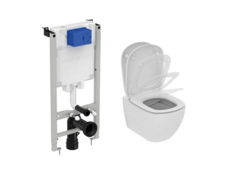 Ideal Standard ProSys ECO 2.0M Tesi Структура за вграждане с конзолна тоалетна чиния RimLS+ R060801