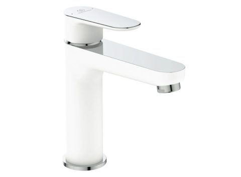 IDEAL STANDARD TYRIA Смесител за мивка с изпразнител 11/4″ бяло/хром BC159HO