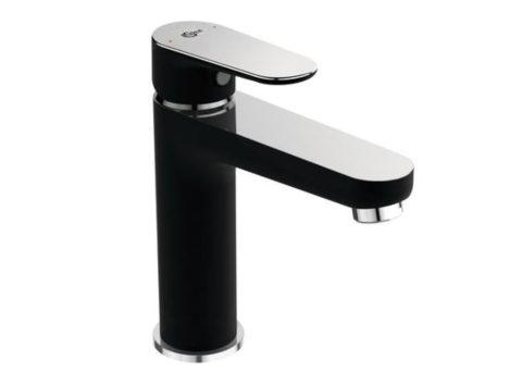 IDEAL STANDARD TYRIA Смесител за мивка с изпразнител 11/4″ черен/хром BC159HS