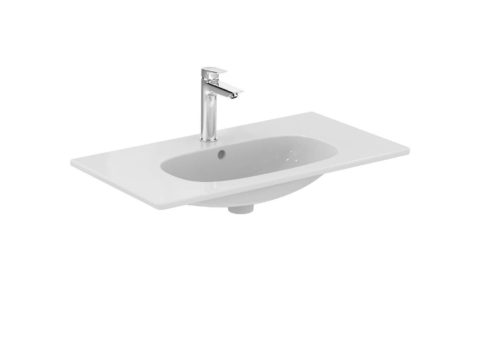 IDEAL STANDARD TESI Мивка за баня 825х450х165мм за стенен монтаж или върху мебел/плот T350901
