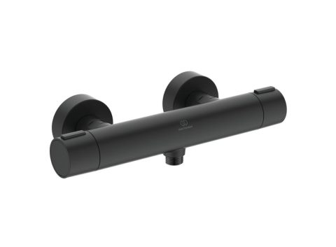 IDEAL STANDARD CERATHERM ALU+ Термостатен смесител стенен за душ черен мат BD582XG
