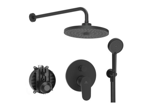 IDEAL STANDARD CERAFINE O ALU+ Смесител за вграждане за вана/душ с тяло комплект с аксесоари BD828XG