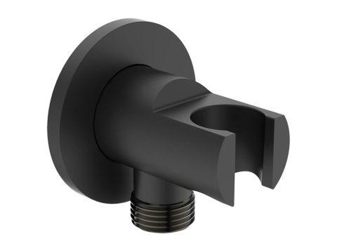 IDEAL STANDARD IDEALRAIN Стенно коляно с държач за душ черен мат BC807XG
