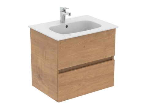IDEAL STANDARD EUROVIT Шкаф за мивка 640x460x645мм с 2 чекмеджета с меламиново покритие естествен дъб R0259Y8