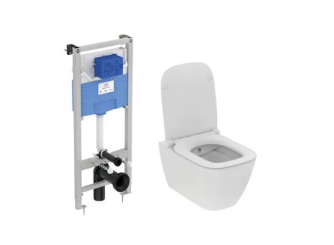 Ideal Standard ProSys 120M i.life B Структура за вграждане с конзолна тоалетна чиния 540х355мм RimLS+ с бидетна функция R052101