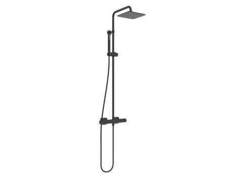 IDEAL STANDARD CERATHERM T25 Душ система с термостатен смесител за вана/душ с аксесоари черен мат A7686XG