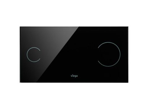 VIEGA VISIGN FOR MORE 100 Бутон за структура закалено стъкло прозрачно черно 597498