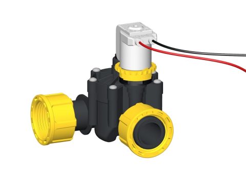 RPE Клапан електромагнитен 1" 230V с регулатор на дебита и холендрови връзки Ж-Ж-М