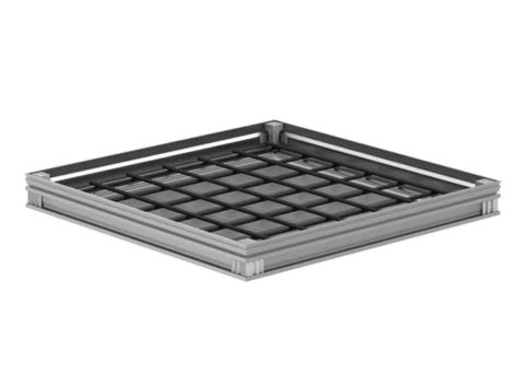 ACO Access cover Uniface AL Капак за достъп за вграждане на настилка 1000х1000 Н=72.5мм L=15
